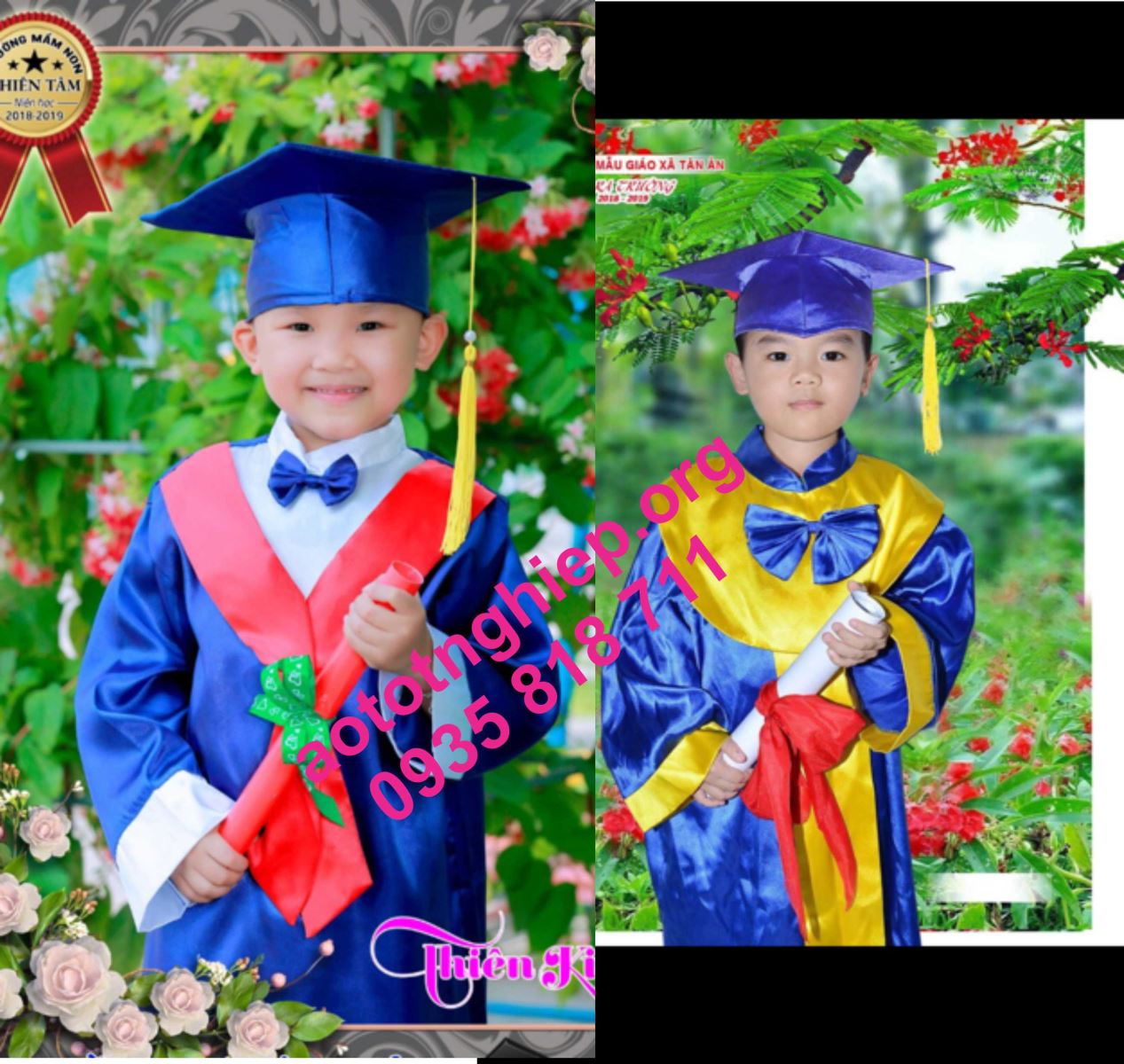 áo cử nhân tiểu học cấp 1