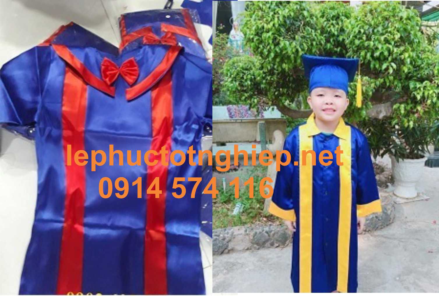 mẫu áo cử nhân mầm non