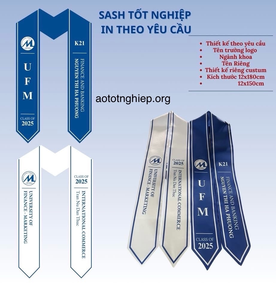 in sash cử nhân hcm
